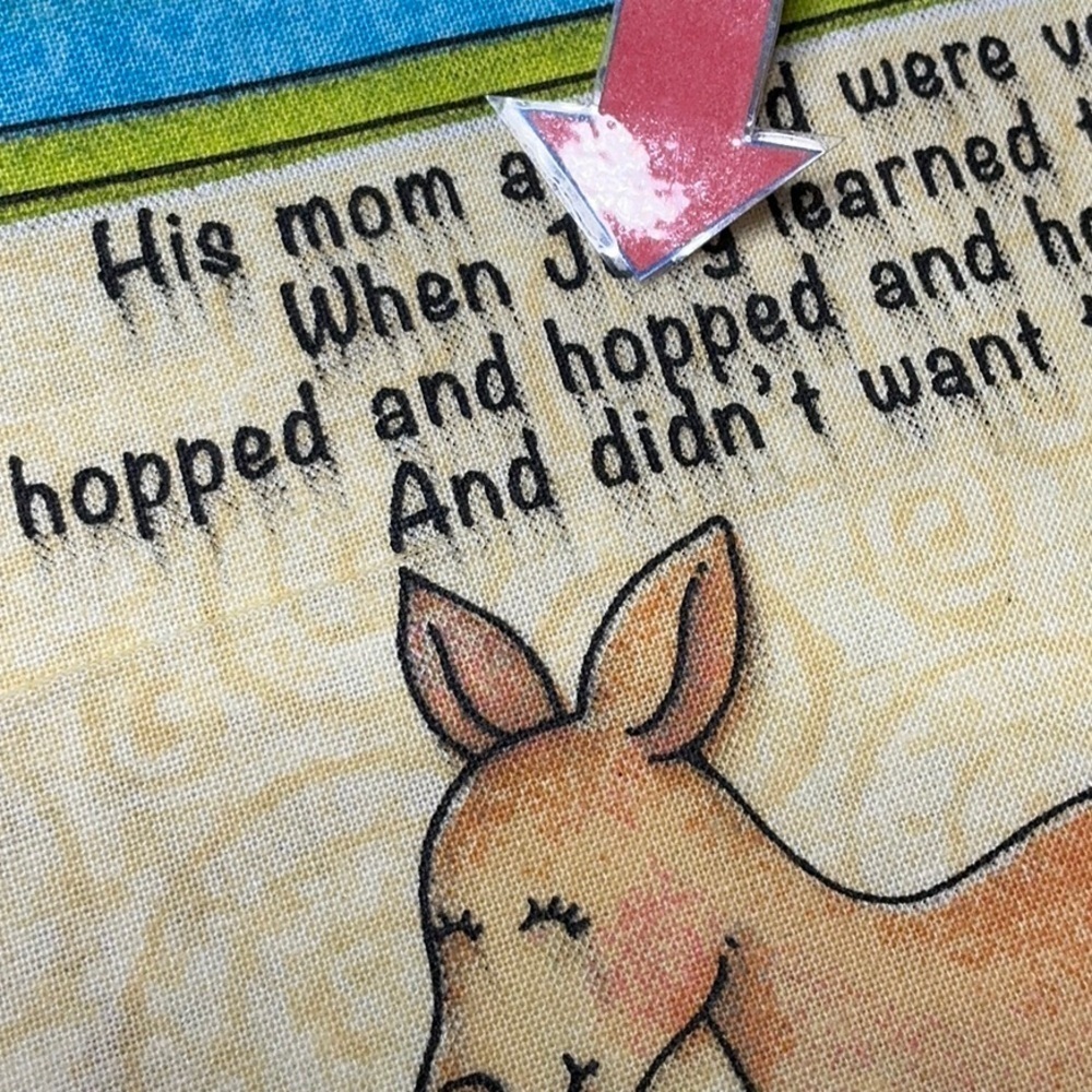 Colorful Animal Story Fabric Panel HOP by Marie Cole - Picture 11 of 11